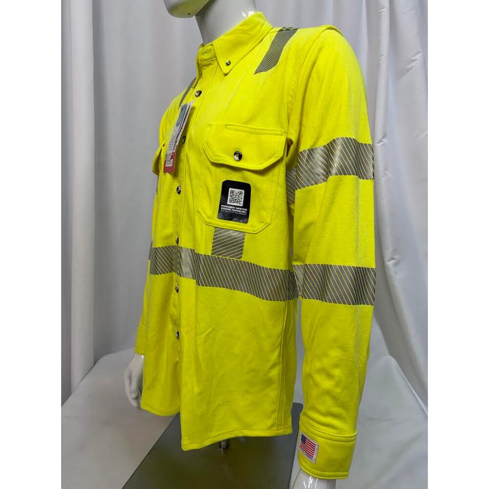 NEW!‎ LAKELAND ISH65DH29RT-LG Westex DH FR Shirt, Hi-Vis LG/TL - Picture 2 of 12